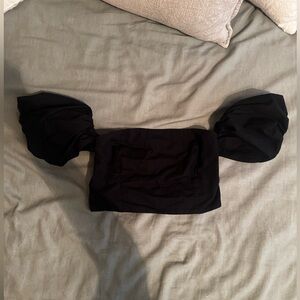 Abercrombie Crop Puff Sleeve Top